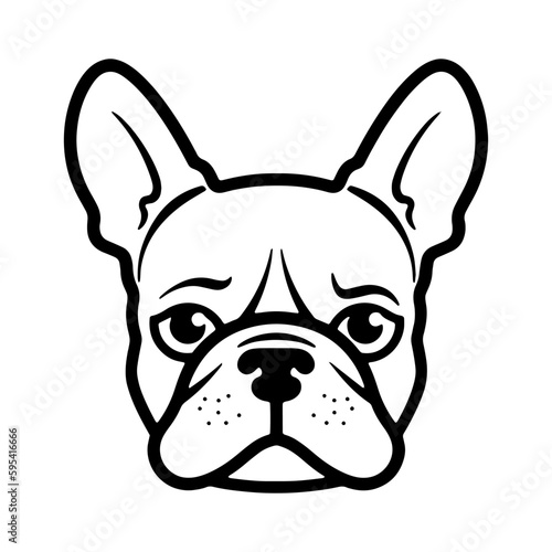 illustration of a french bulldog. dog sticker. dog vector dog vector illustration. dog icon