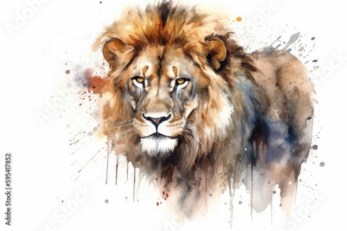 portrait of a lion © Man888