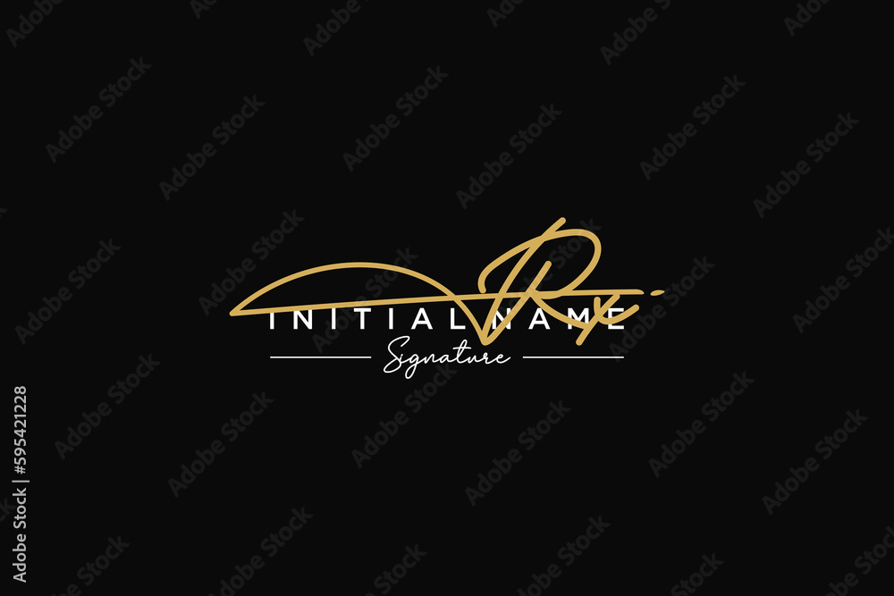 Initial RX signature logo template vector. Hand drawn Calligraphy lettering Vector illustration.