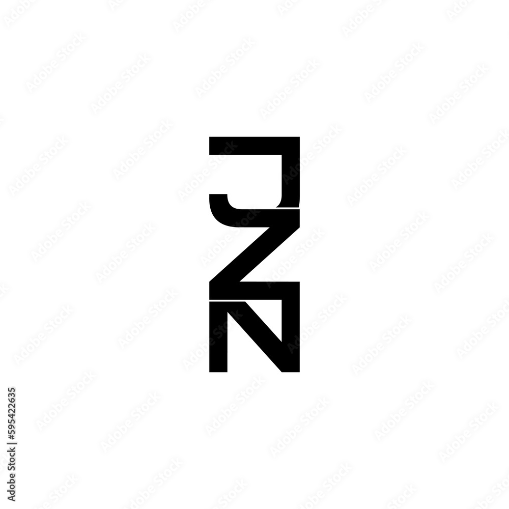 jzn lettering initial monogram logo design jzn lettering initial monogram logo design