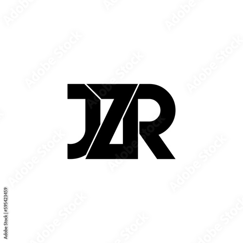 jzr typography letter monogram logo design