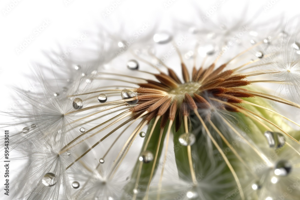 Obraz premium close up of dandelion seeds