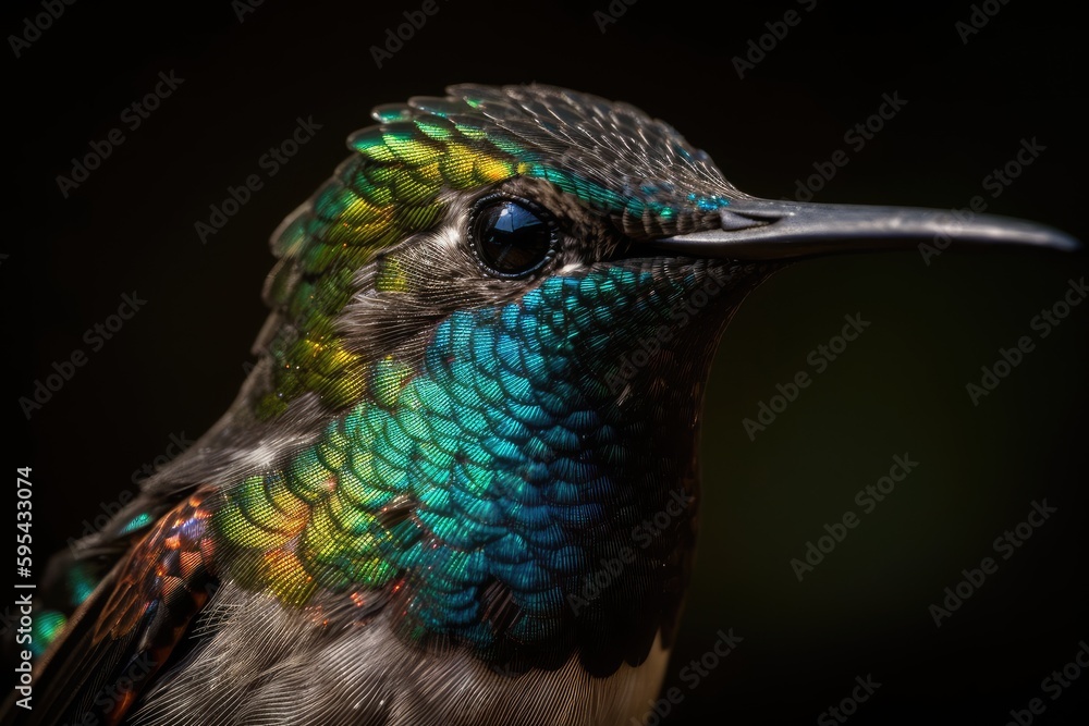 Fototapeta premium hummingbird feeding on a flower