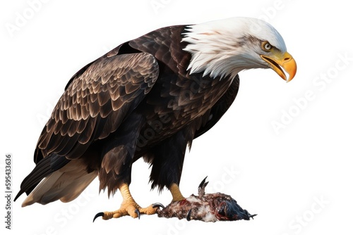 bald eagle isolated on white © Man888