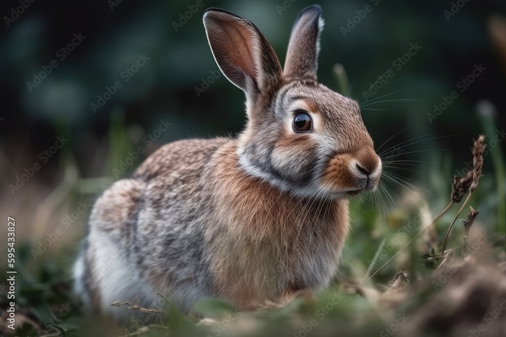 Fototapeta premium rabbit in the grass