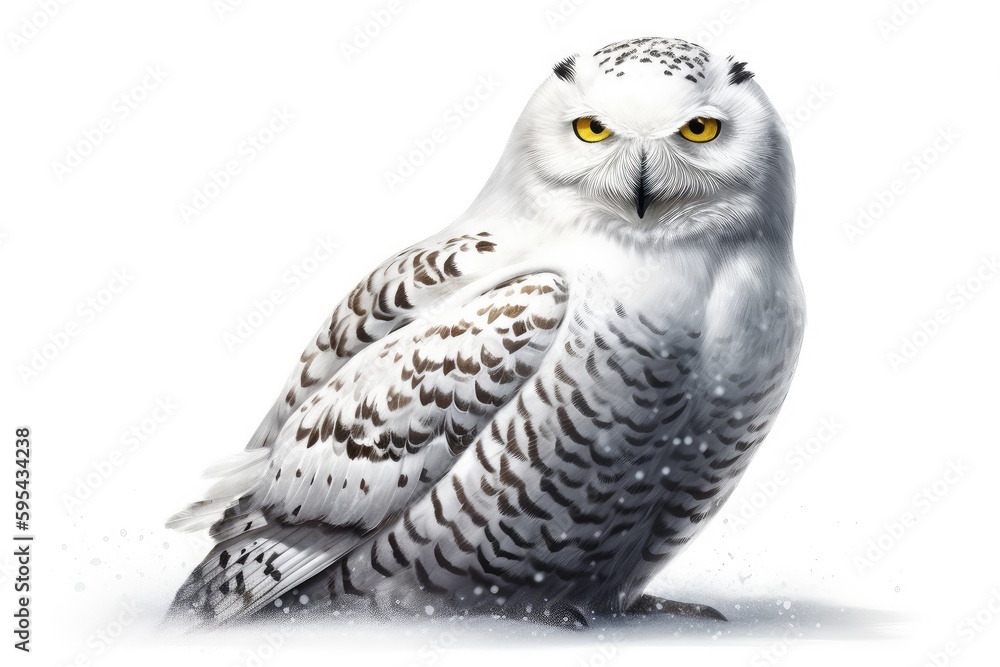 great horned owl in flight