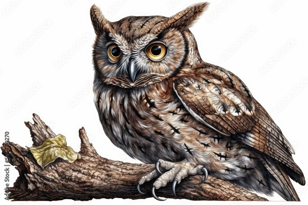 Naklejka premium great horned owl