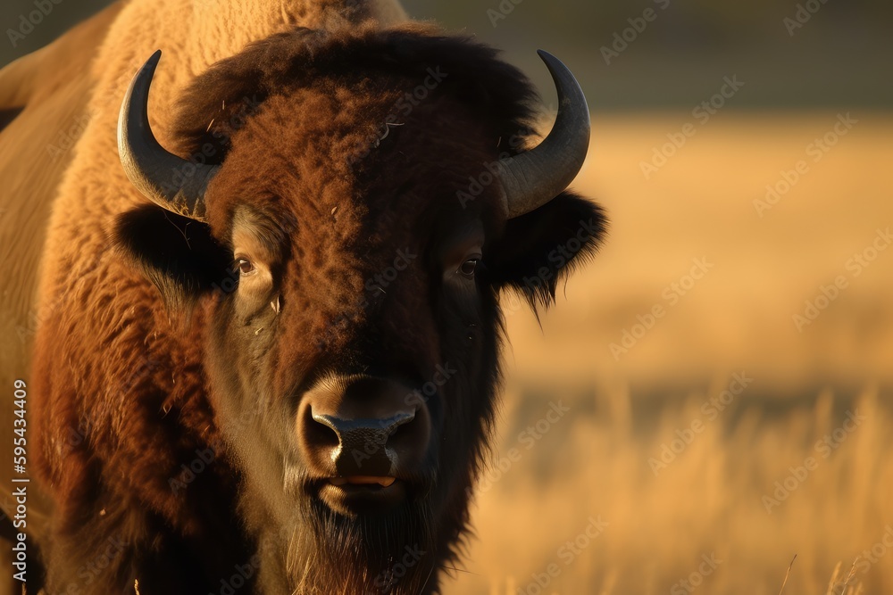 american buffalo in the field american buffalo in the field