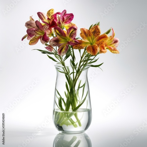 Wallpaper Mural Alstroemeria in a tall slim vase Torontodigital.ca