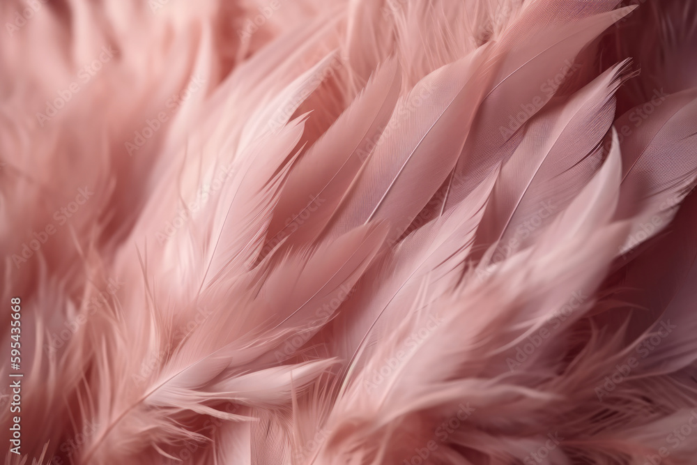 Abstract Pink feathers texture background. Generative AI Abstract Pink feathers texture background. Generative AI
