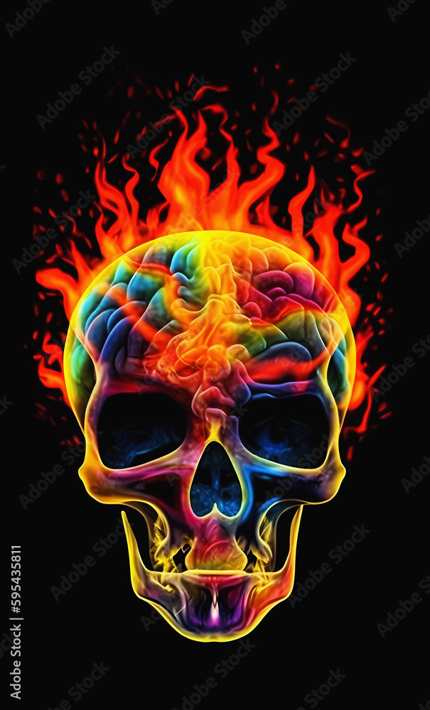 Cerebral Brain Storm created with Generative AI Technology Cerebral Brain Storm created with Generative AI Technology