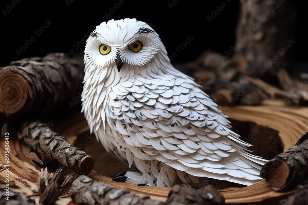 Obraz premium great horned owl in flight