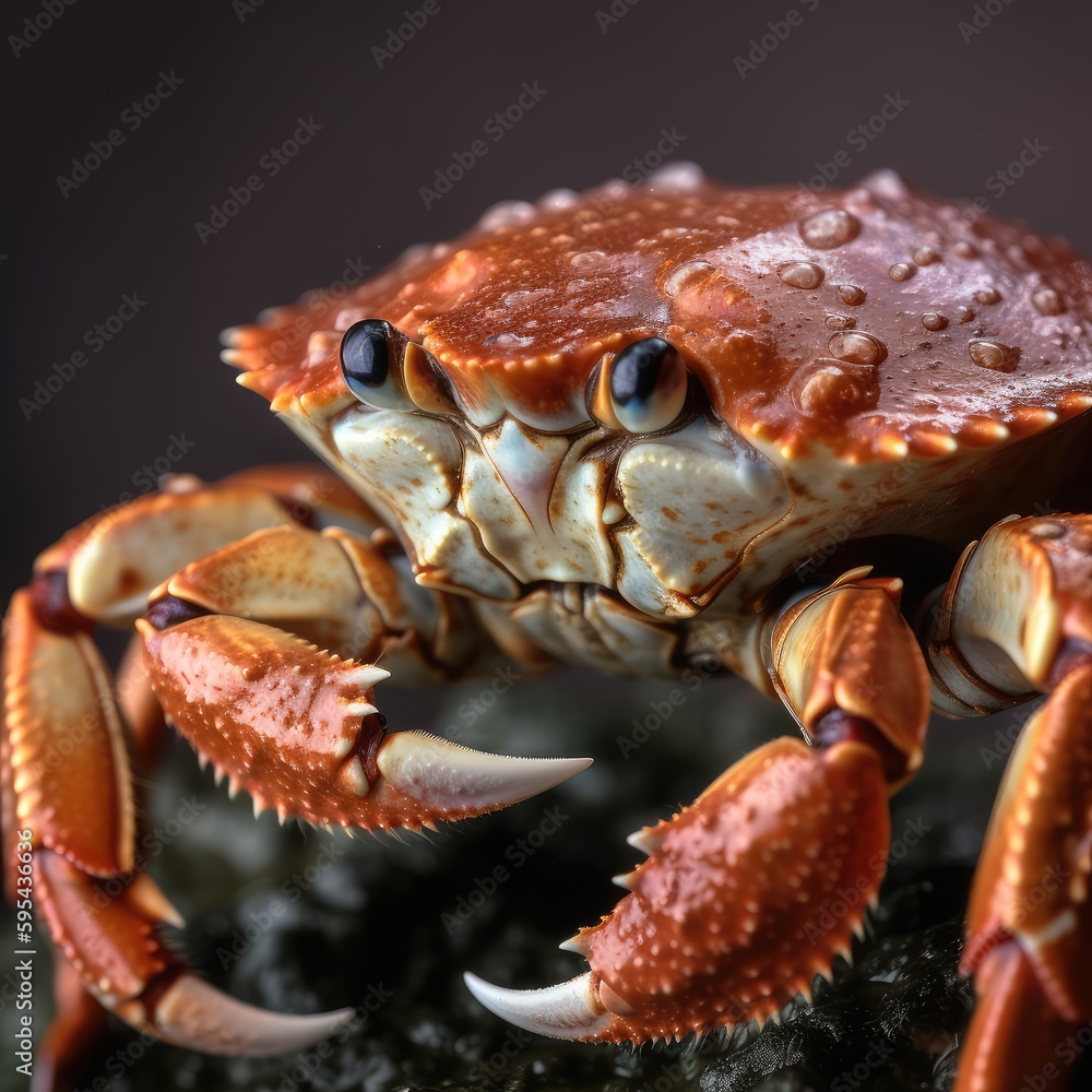 red crab on the beach