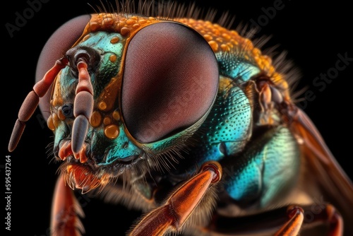 macro of a fly © Man888