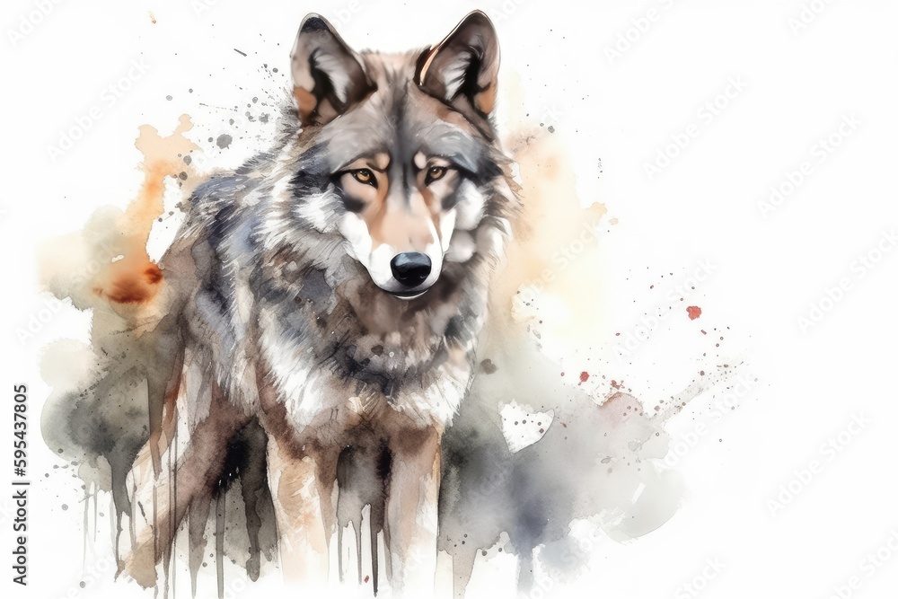 portrait of a wolf portrait of a wolf