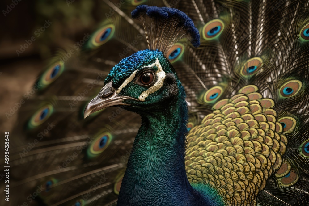 Obraz premium peacock with feathers