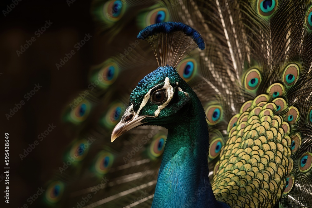 Obraz premium peacock with feathers