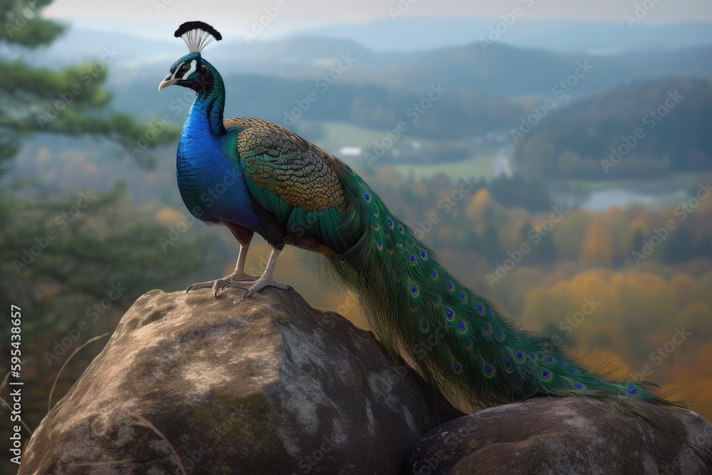 Obraz premium peacock with feathers