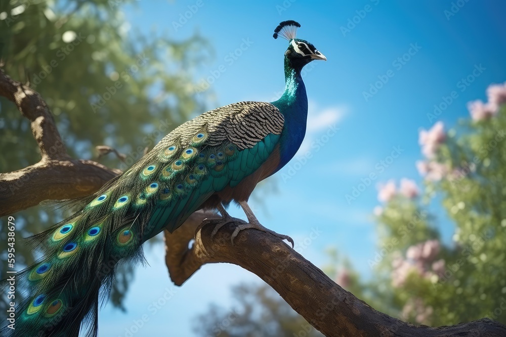 Obraz premium peacock with feathers