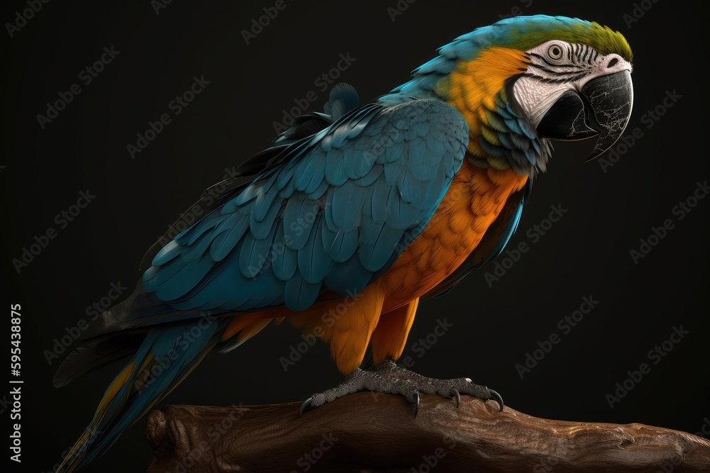 Obraz premium blue and yellow macaw