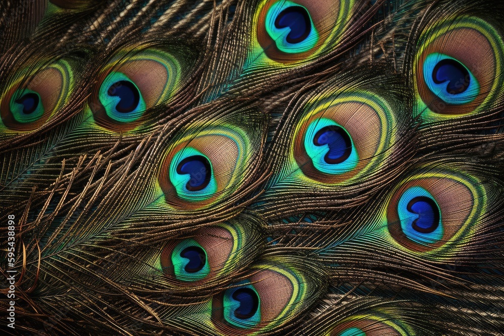 Obraz premium peacock feather background