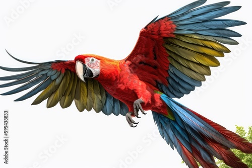 red and yellow macaw © Man888