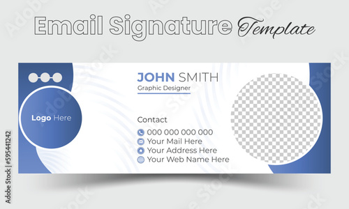 Abstract Modern Email Signature template