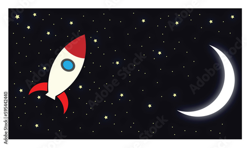 rocket in space