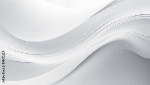 Smooth lines create an elegant abstract white backdrop