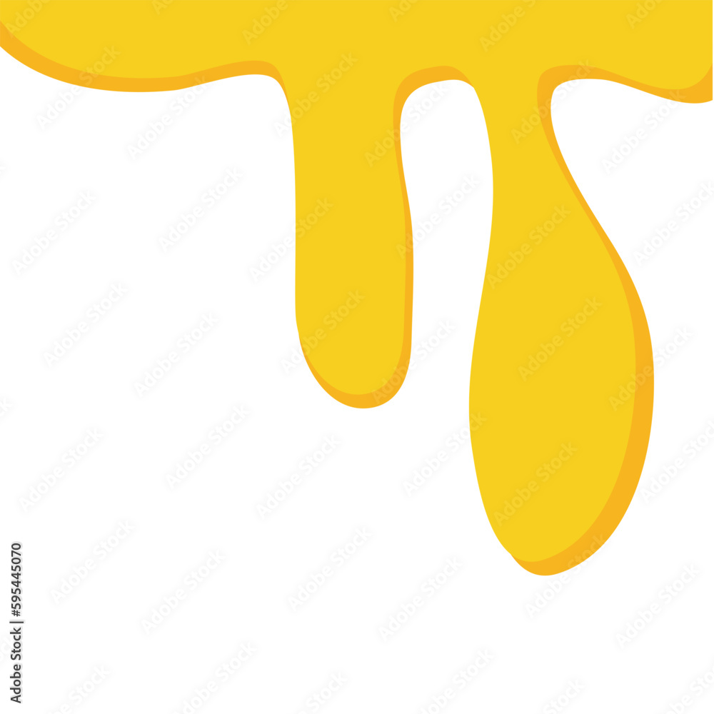 Sweet melted honey droplets illustration Sweet melted honey droplets illustration