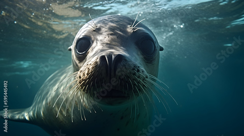 seal in water © QuanSheng