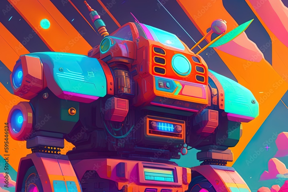 Fototapeta premium retro robot toy