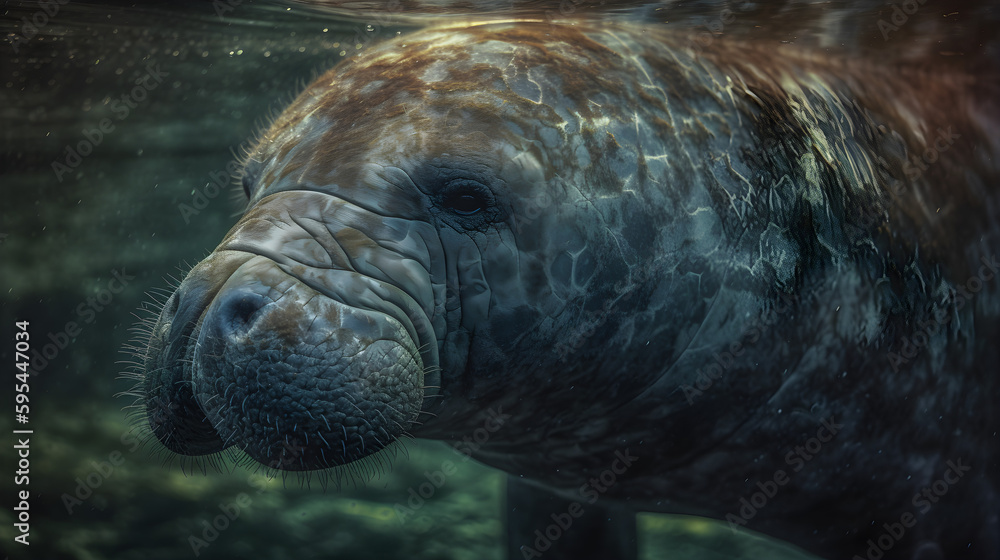 manatee in the zoo