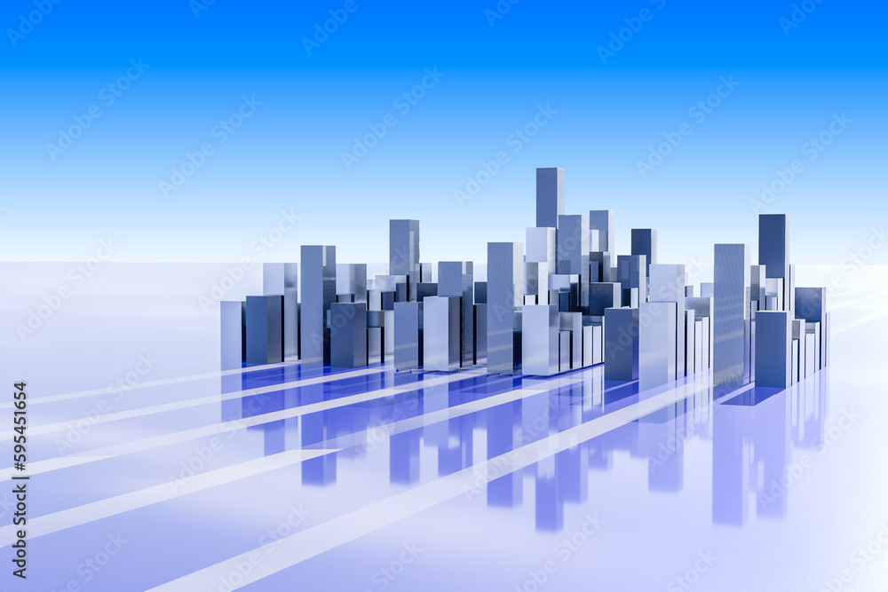 近未来の都市イメージ