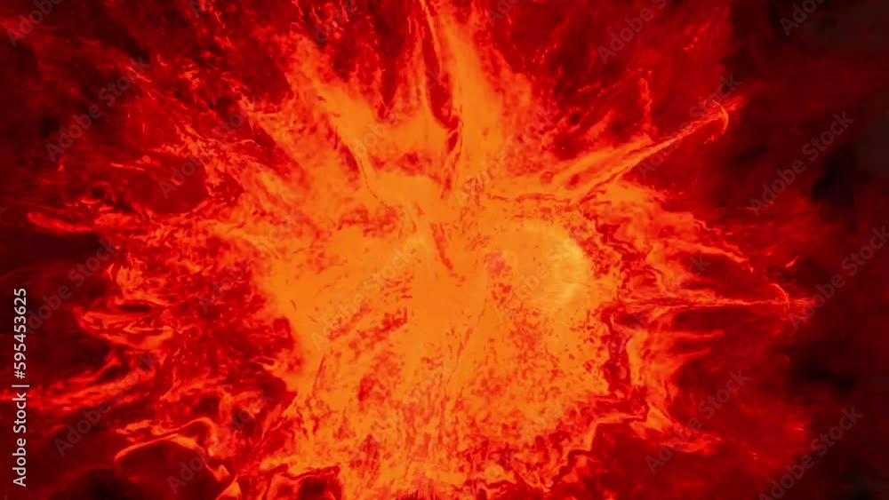Streams of lava with sparks. Red energy appears against a black background and spreads out in all directions. Streams of lava with sparks. Red energy appears against a black background and spreads out in all directions.