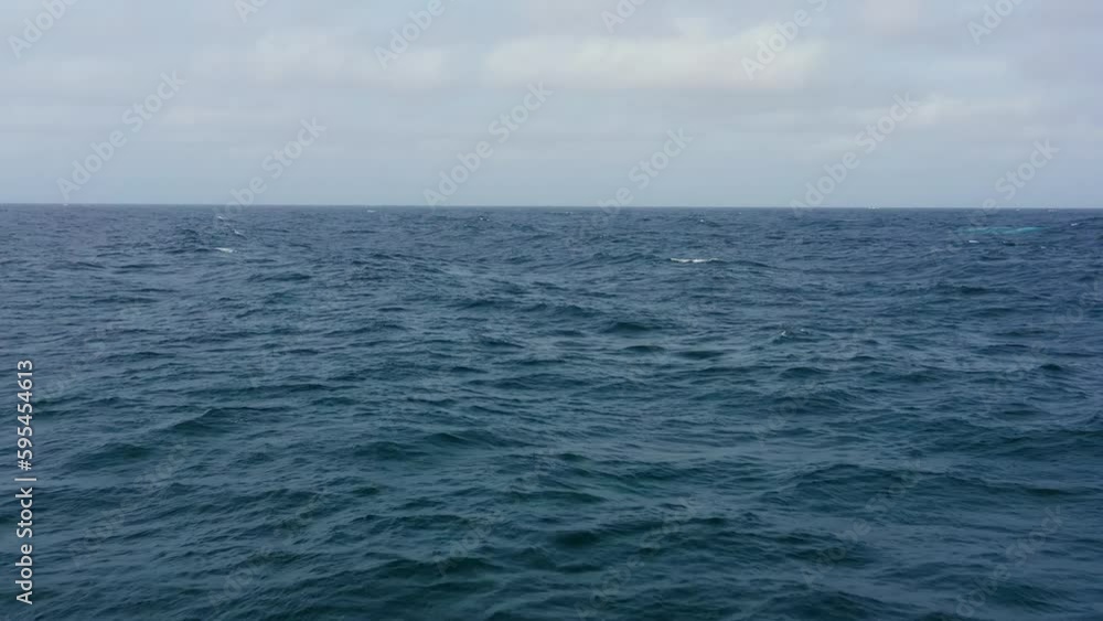 Skyline on the sea. Open Sea with copy space and blue water. Blue sea and sky with clouds. Skyline on the sea. Open Sea with copy space and blue water. Blue sea and sky with clouds.