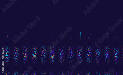 Digital technology background. Digital data triangle pattern pixel background