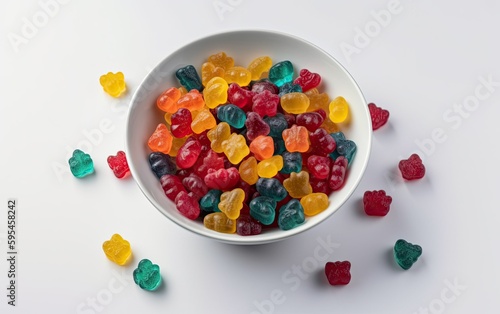 colorful jelly beans in bowl