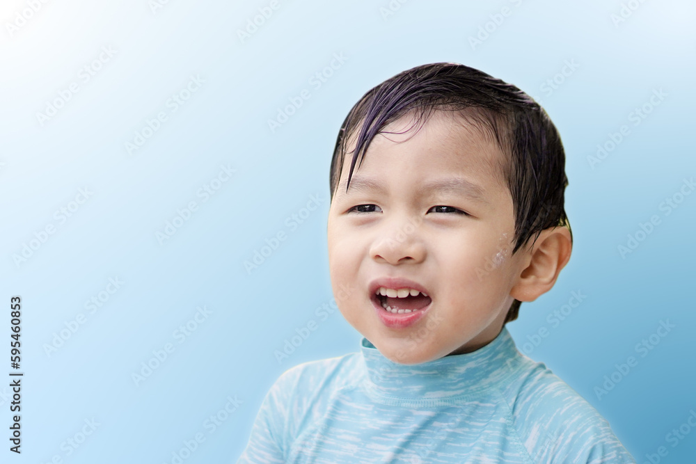 Angry Asian boy frowning, looking forward. Light background. Closeup shot of Angry grimace boy grimace and pout. Portrait Asian Boy with Emotional facial expression. Angry Asian boy frowning, looking forward. Light background. Closeup shot of Angry grimace boy grimace and pout. Portrait Asian Boy with Emotional facial expression.