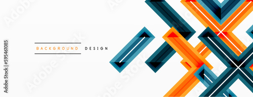 Minimal geometric background cross line. Design for wallpaper, banner, background, landing page, wall art, invitation, prints, posters