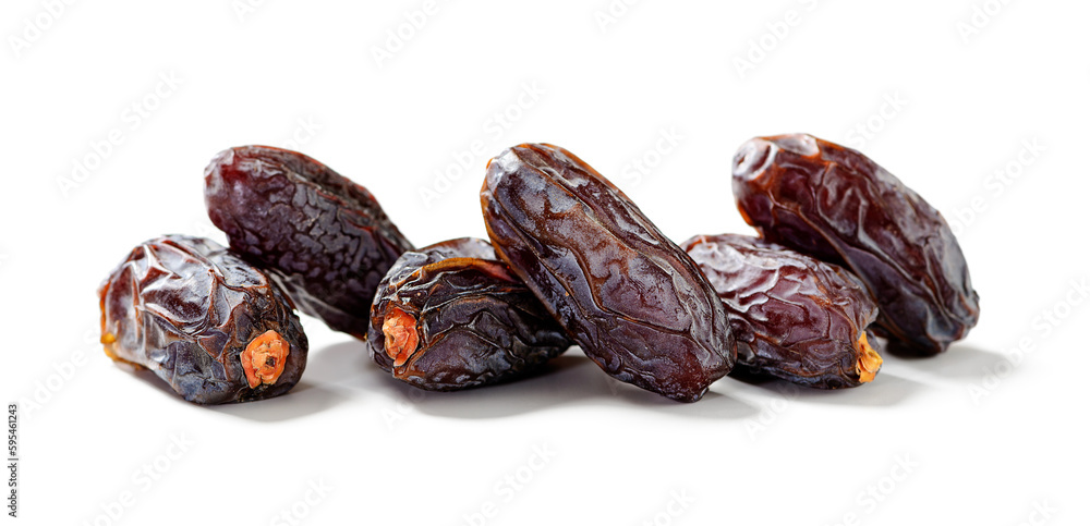 Raw and organic Medjool date fruit isolated on white background Raw and organic Medjool date fruit isolated on white background