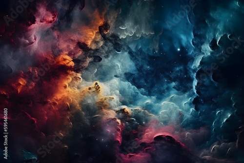 Huge Nebula and stars