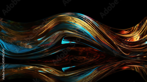 Colored glass texture abstract background,created with Generative AI tecnology. © henvryfo