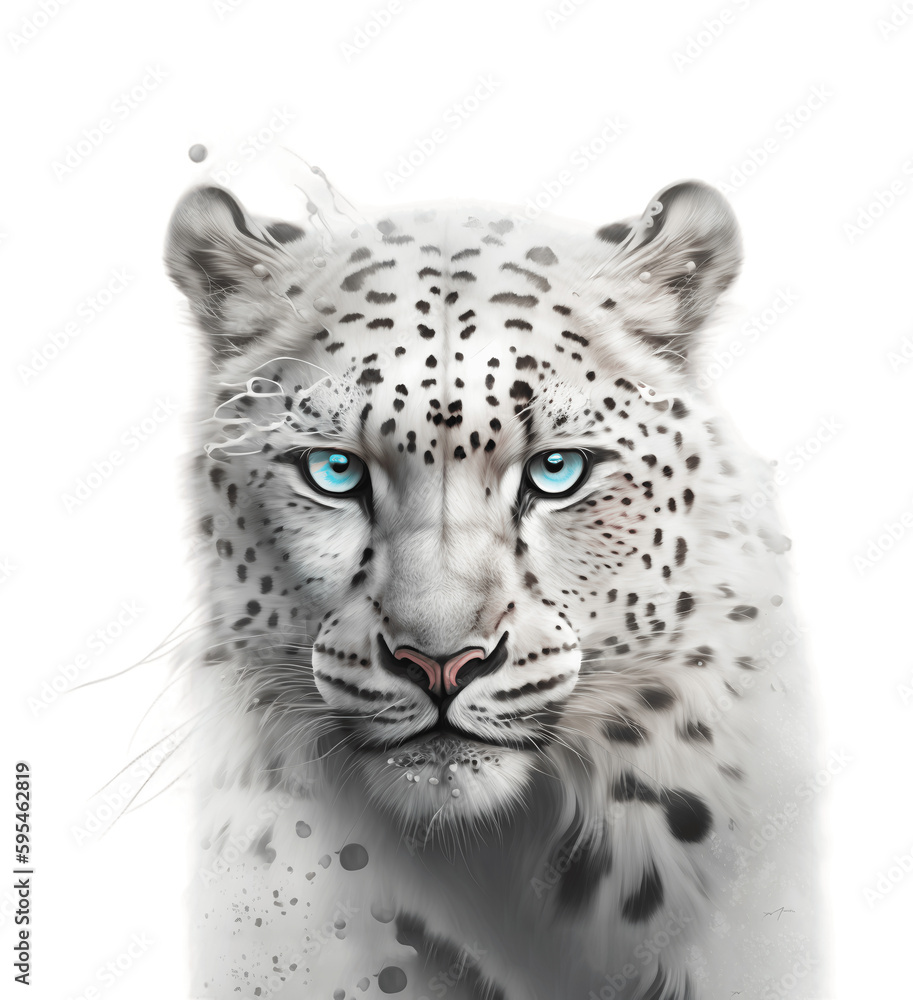 White Cheetah potrait, close up beast animals White Cheetah potrait, close up beast animals