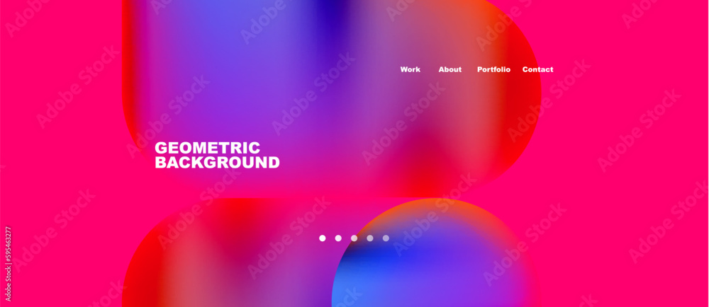 Round shapes and circles with liquid gradients Round shapes and circles with liquid gradients