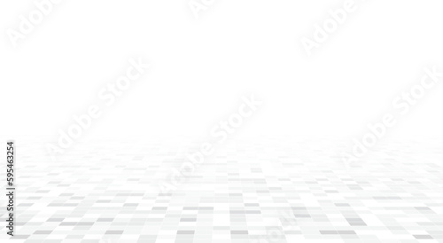 Gray tile floor perspective background