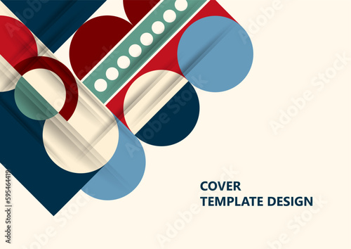 Modern laconic geometric composition for cards, heading, invitation, poster, social networks, publications after publication. Vector