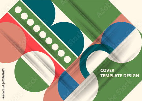 Modern laconic geometric composition for cards, heading, invitation, poster, social networks, publications after publication. Vector