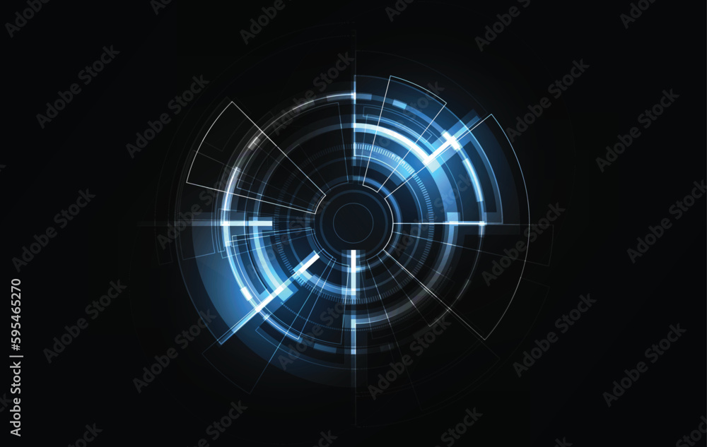 UI HUD screen tech system innovation concept background template. vector illustration. UI HUD screen tech system innovation concept background template. vector illustration.