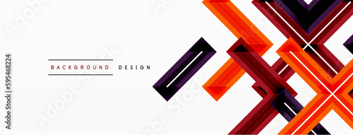 Cross line background minimal geometric template. Design for wallpaper, banner, background, landing page, wall art, invitation, prints, posters